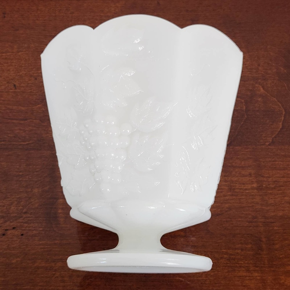 E.O. Brody Milk Glass Vase / Planter